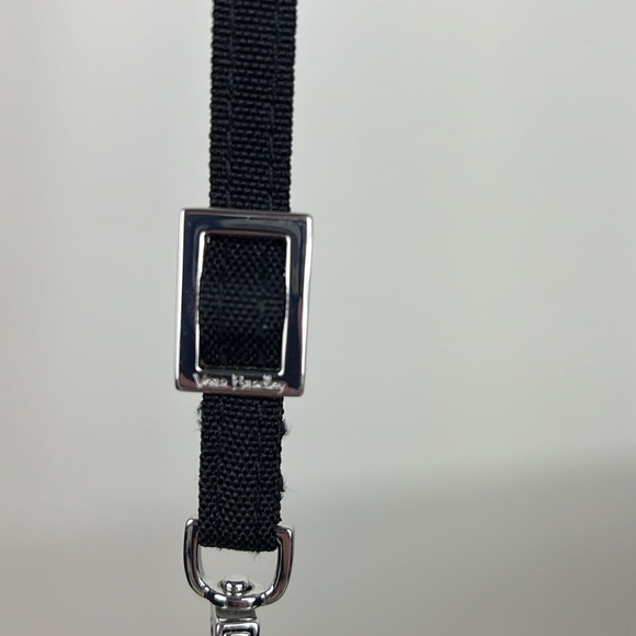 Very Bradley Crossbody Wallet Wristlet Black Floral Lining. Removeable Strap - Picture 6 of 9